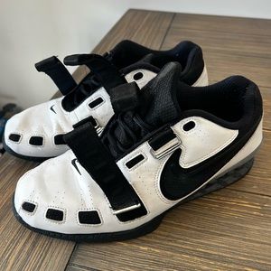 Nike Men’s Romaleos 2 Weightlifting Shoe White Black Size 10.5